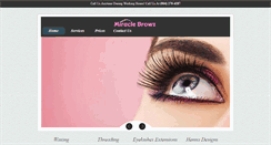 Desktop Screenshot of miraclebrowz4u.com